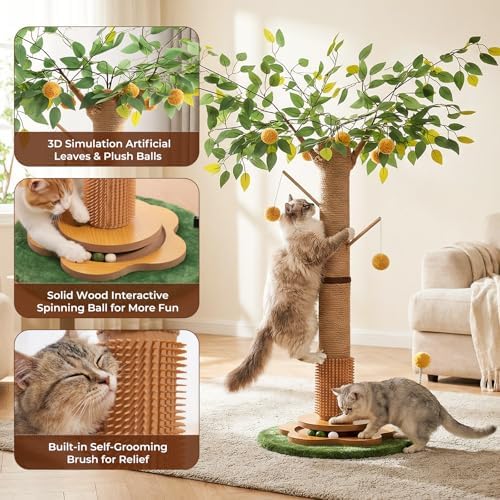 41" Tall Cat Scratching Post for Large Cats - Image 4