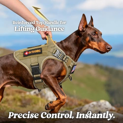 rabbitgoo Tactical Dog Harness for Large, Heavy Duty Military No Pull Vest - Image 3