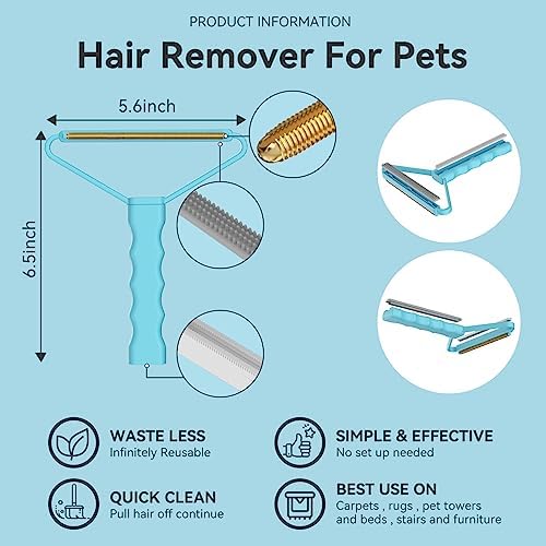 Lint Remover, Pet Hair Remover, Carpet Rake - Image 2