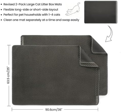 Cat Litter Mats, Upgraded Litter Trap Mat - Image 4