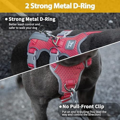 Huntboo No Escape Dog Harness, Escape Proof Harness, Fully Reflective Harness - Image 4