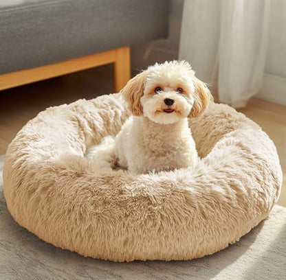 JOLLYVOGUE Dog & Cat Bed, Calming Anti-Anxiety Pet Bed by JOLLYVOGUE