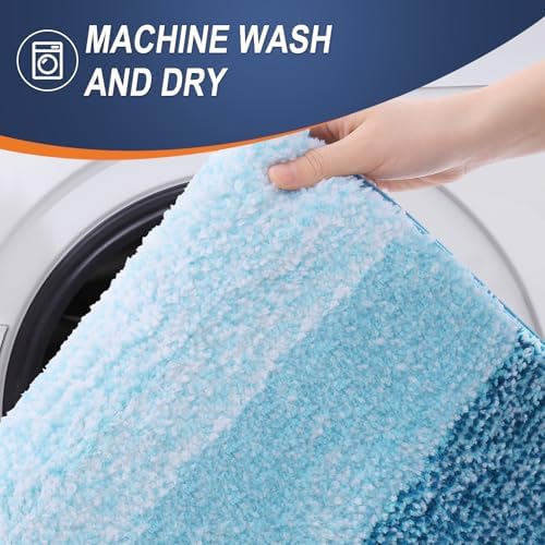OLANLY Bathroom Runner Rug 59x20, Extra Soft Absorbent Microfiber Bath Rugs - Image 5