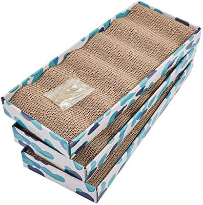 PEEKAB Cat Scratcher Cardboard Reversible Cat Scratch pad Kitty Corrugated by PEEKAB
