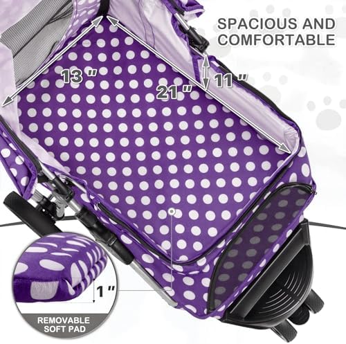 MoNiBloom Pet Stroller for Small/Medium Dogs and Cats - Image 7