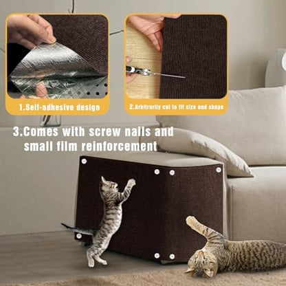 Cat Scratch Mat, Couch Protector from Cats Claw, Cat Scratch Furniture - Image 3