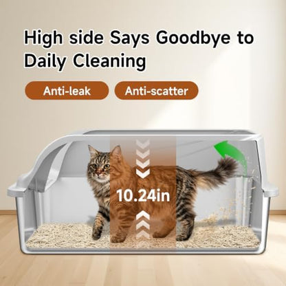 XL Stainless Steel Cat Litter Box - Image 2