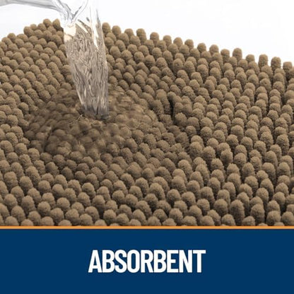 OLANLY Dog Door Mat for Muddy Paws 24x16, Super Absorbent Chenille Mud Mat - Image 3