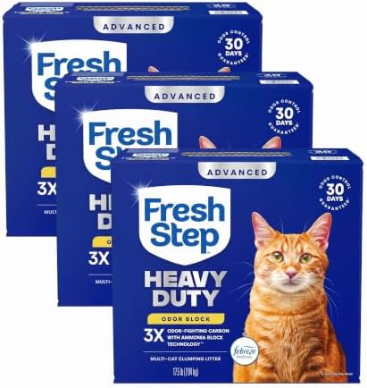 Fresh Step Heavy Duty Odor Block Advanced Multi Cat Clumping Litter by FreshStep