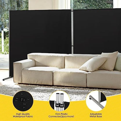 Rantila 2 Large Panels Room Divider, Portable Office Divider, Convenient Movable - Image 5