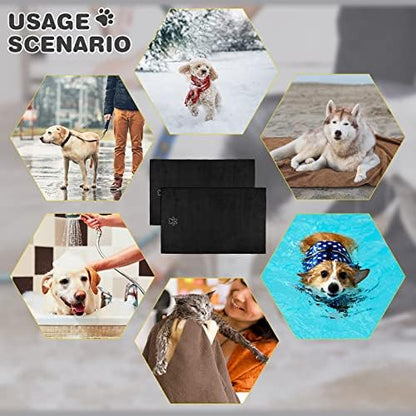 Chumia 4 Pcs Dog Towels for Drying, 30 x 50 Inch - Image 3