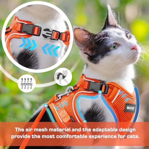 Cat Harness and Leash for Walking Escape Proof Soft Adjustable Cat Leash - Image 2