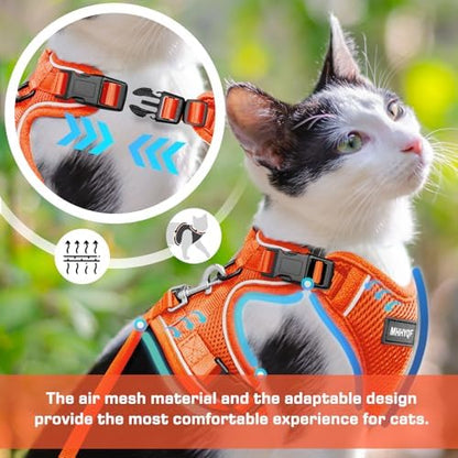 Cat Harness and Leash for Walking Escape Proof Soft Adjustable Cat Leash - Image 2