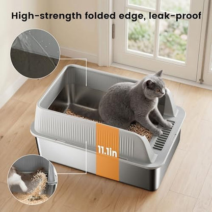 Stainless Steel Sifting Litter Box - Image 4