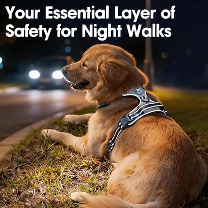 PoyPet No Pull Dog Harness Medium, Reflective Vest - Image 7
