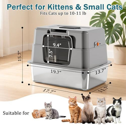 Stainless Steel Cat Litter Box - Image 2