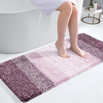 OLANLY Bathroom Runner Rug 47x20, Extra Soft Absorbent Microfiber Bath Rugs by OLANLY