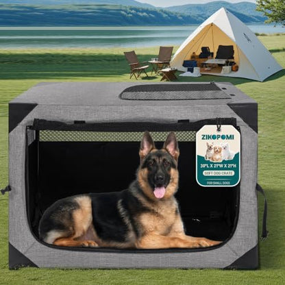 Zikopomi 36 Inch Portable Soft Foldable Dog Crate by ZIKOPOMI