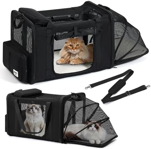 pidipiti 25x17x17 Extra-Large Expandable cat Carrier by pidipiti