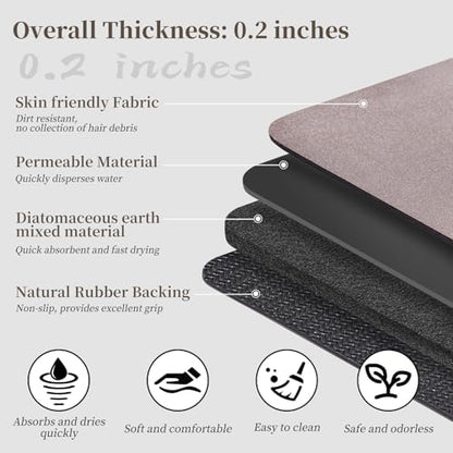 Extra Long Bath Rugs 59x17-Diatomaceous Earth Bath Mats - Image 4