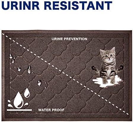 WePet Cat Litter Box Mat, Kitty Premium PVC Pad, Durable Trapping Rug, - Image 6