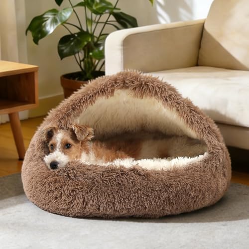 NOYAL Hooded Donut Bed, Calming Cave - Image 5