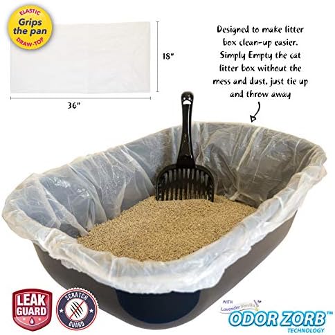 10 Count Fresh Kitty Litter Box Liners Durable, Easy Clean Up Elastic Jumbo - Image 4