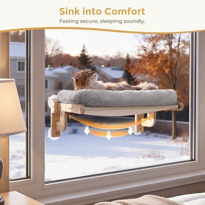 Pecute Cat Window Hammock Foldable, Cat Bed - Image 5