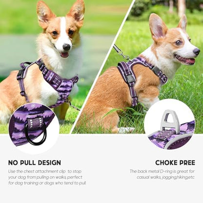 Timos Small Dog Harness, No Pull No Choke, Easy On & Off, Moon Night - Image 4