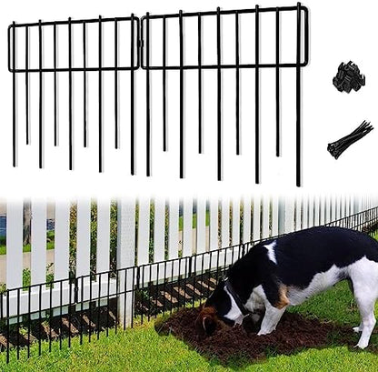 Animal Barrier Fence, Rustproof Metal Wire Garden Fence Border by Blingluck