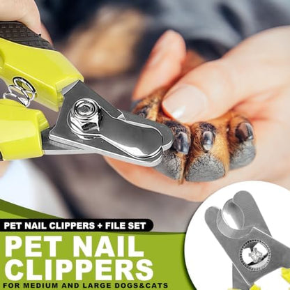 Green Professional Pet Nail Clipper&File Set - Image 2
