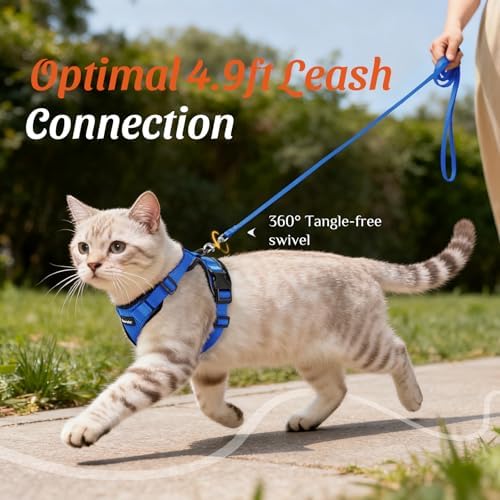 Dooradar Cat Harness and Leash Set, Adjustable and Escape Proof - Image 7