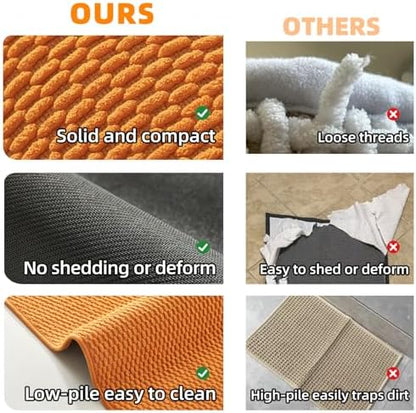 TYUU Bathroom Rugs Non Slip Washable, Super Absorbent Thin Bath Mat Quick Dry - Image 6
