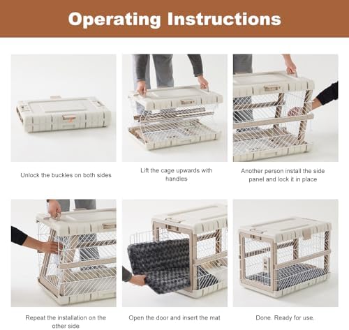 ZOMISIA Collapsible Dog Crate - Image 4