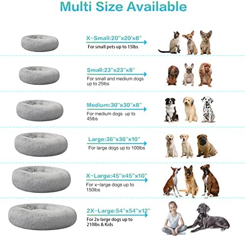 SAVFOX 54 inches Calming Donut Dog Bed - Image 5