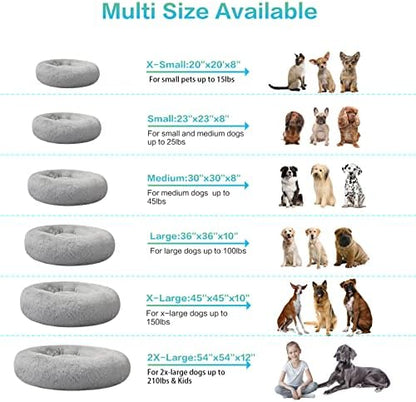 SAVFOX 54 inches Calming Donut Dog Bed - Image 5