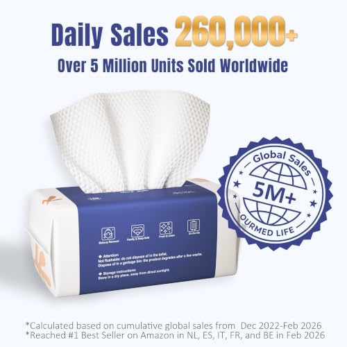 Ourmed Life Face Towels Disposable, Ultra Soft & Absorbent - Image 2