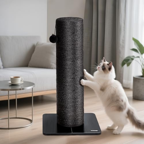 NUNU LAB 29.5’’ Cat Scratching Post, 7.5 Inch Large Diameter Natural Sisal Cat by NUNULAB