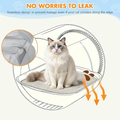 BKNOOU 2 Pack Self Cleaning Litter Box Waterproof Pads - Image 7