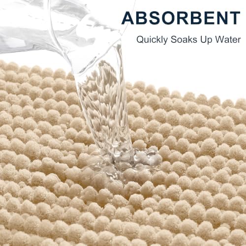Smiry Dog Door Mat for Muddy Paws 48x30, Ultra Absorbent Chenille Doormat - Image 4
