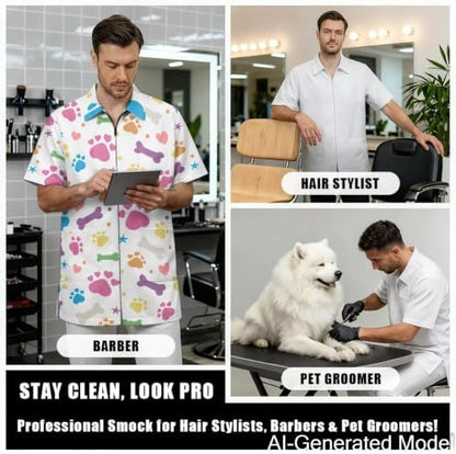Professional Grooming Smock Unisex, Water Resistant Anti-Static - Image 4