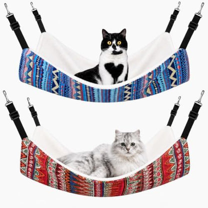 Jetec 2 Pack Cat Hammock for Cage, Ethnic Pattern by Jetec
