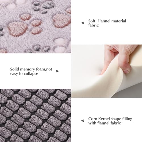 BVAGSS Reversible Dog Crate Pad, Memory Foam Pet Bed Mat, Soft Warm Machine - Image 2
