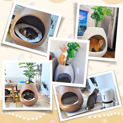 Eggloa6 Plant Litter Box Large Cat Hidden Litter Box - Image 6