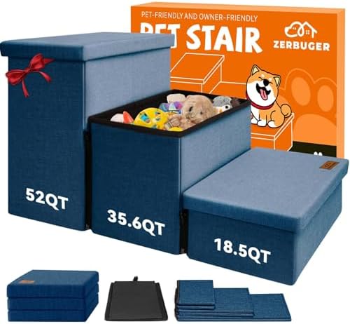 Zerbuger Dog Stairs with Storage by Zerbuger
