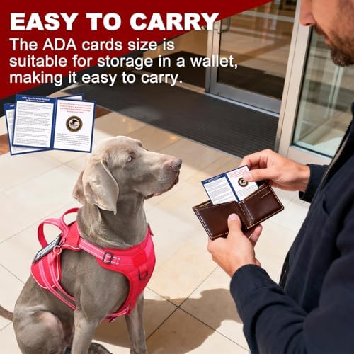 Service Dog Vest Harness, ID Tag + 50 ADA Information Cards - Image 3