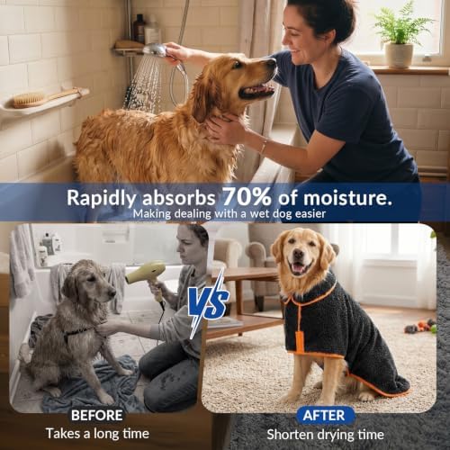 Bienbee Dog Bathrobe, Super Absorbent - Image 3