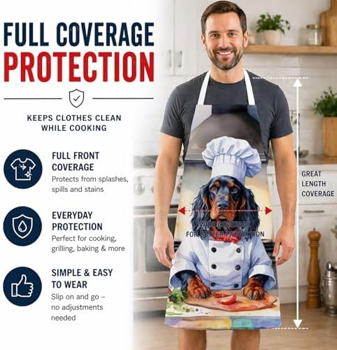 Caroline's Treasures Gordon Setter The Chef Apron Cooking Kitchen Server Baking - Image 3