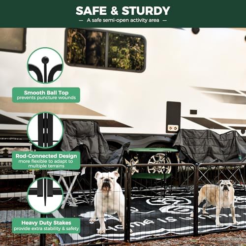 FXW Rollick Dog Playpen, Yard & RV Camping, 48 Panels - Image 3