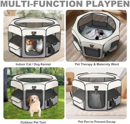 Aivituvin Dog Playpen Foldable Pet Play Pens - Image 6